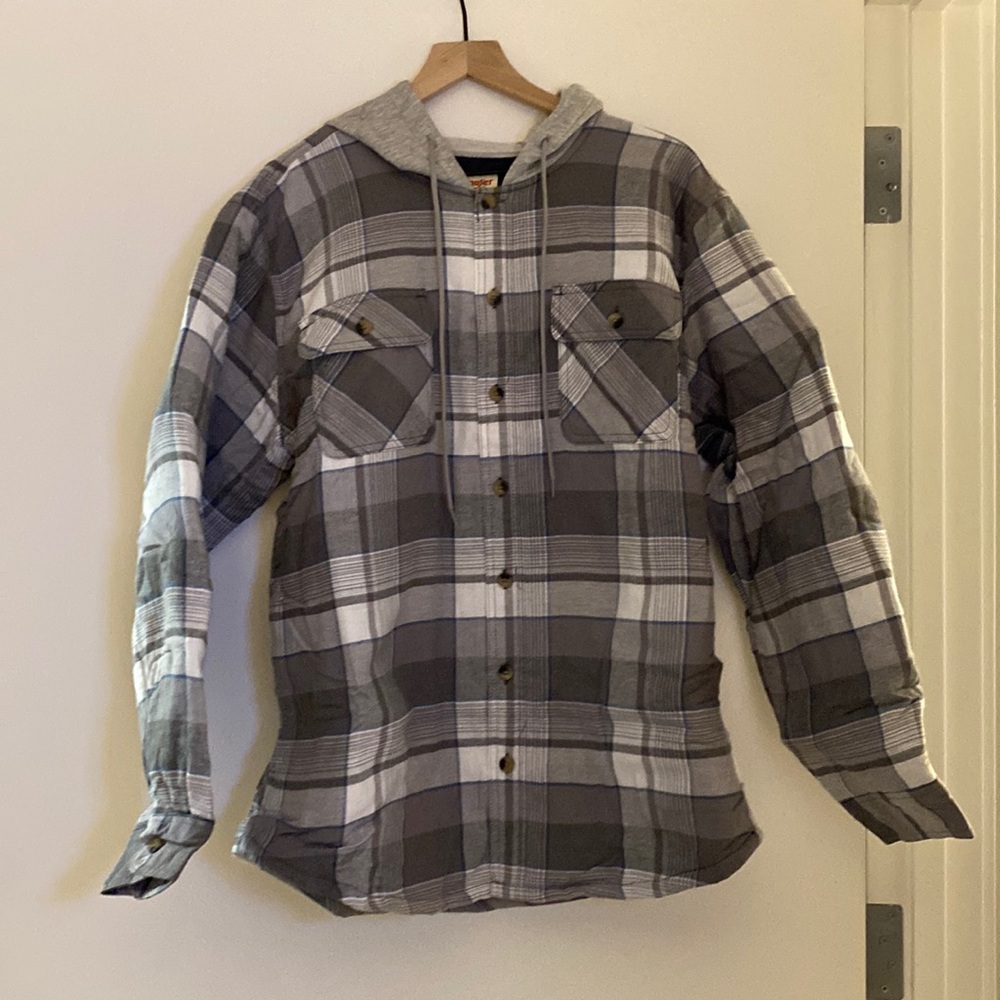 NEW Hooded flannel lined jacket